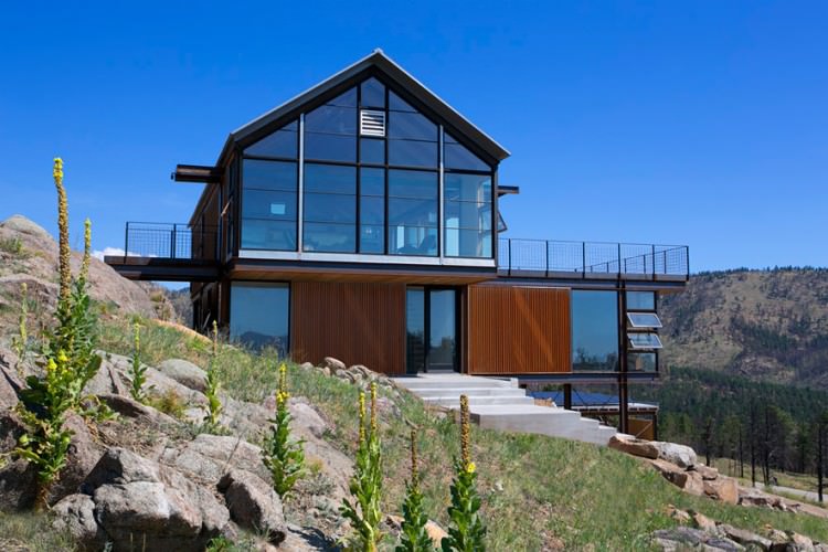 huis met panoramische ramen