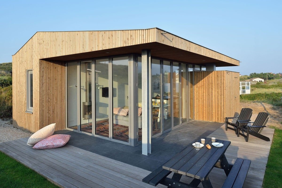huis met ??n verdieping en panoramische ramen