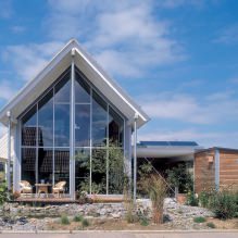 Huizen met panoramische ramen: 70 beste inspirerende foto's en oplossingen - 9