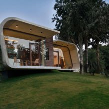 Huizen met panoramische ramen: 70 beste inspirerende foto's en oplossingen-6