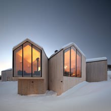 Huizen met panoramische ramen: 70 beste inspirerende foto's en oplossingen-0