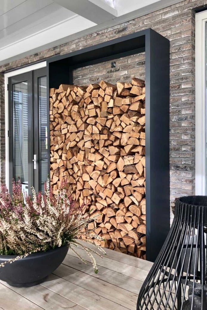 houthok in een moderne stijl