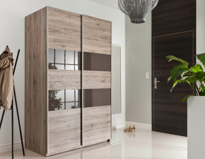 combinatie van glas en hout