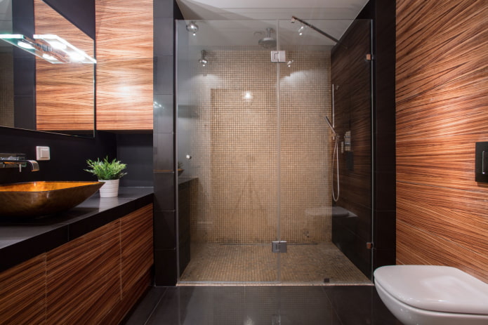 douche zonder bak van tegels