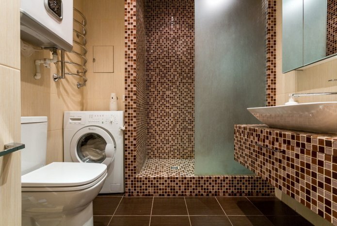 Douche van tegels