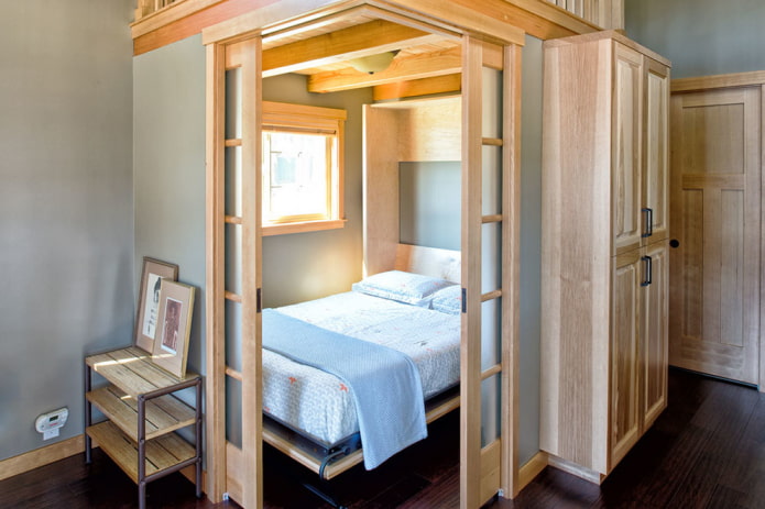 MDF-compartimentdeuren in het interieur