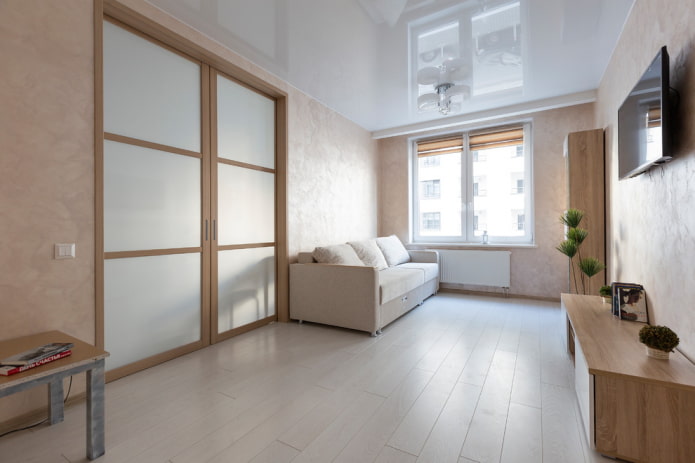 matte compartimentdeuren in het interieur