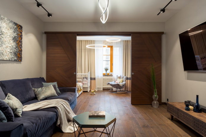 compartimentdeuren voor het in zones onderverdelen een kamer