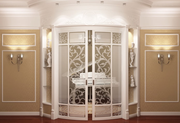 radius compartimentdeuren in het interieur