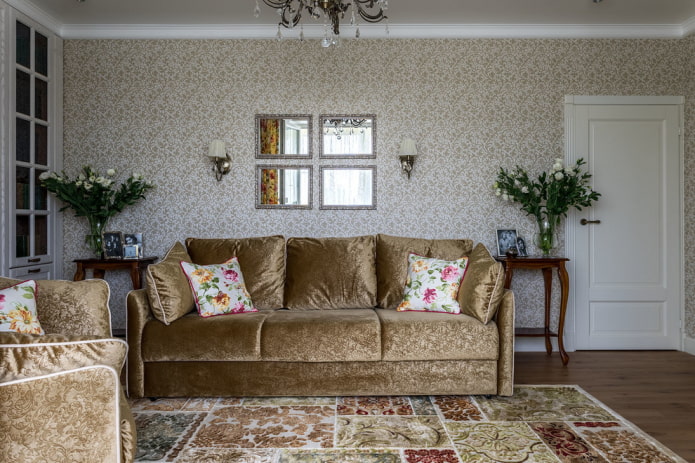 enkele deur in het interieur van de woonkamer