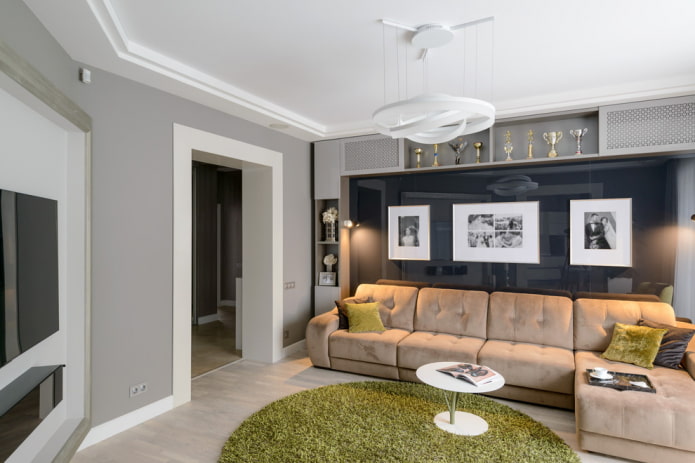 doorgang zonder deuren in het interieur van de woonkamer