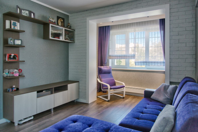 balkonpassage zonder deur in het interieur