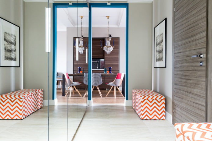 hoge deuropening in het interieur