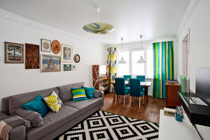 Woonkamer in een Chroesjtsjovka