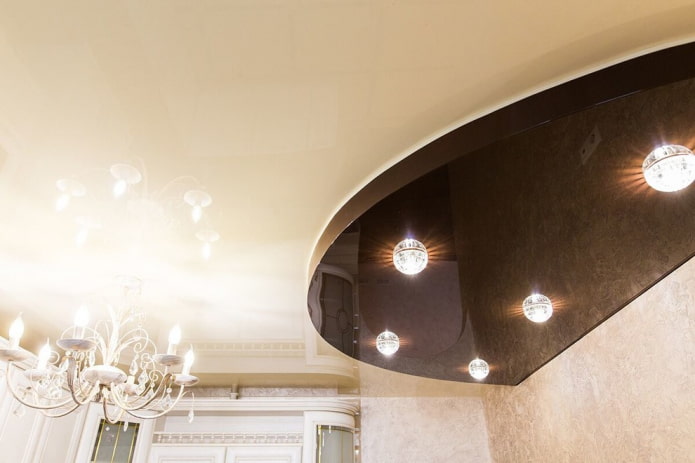 beige-bruine stretchstructuur