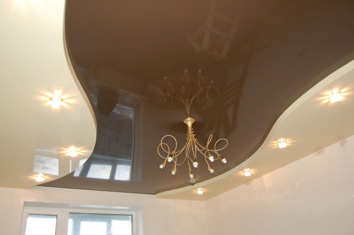beige-bruine stretchstructuur