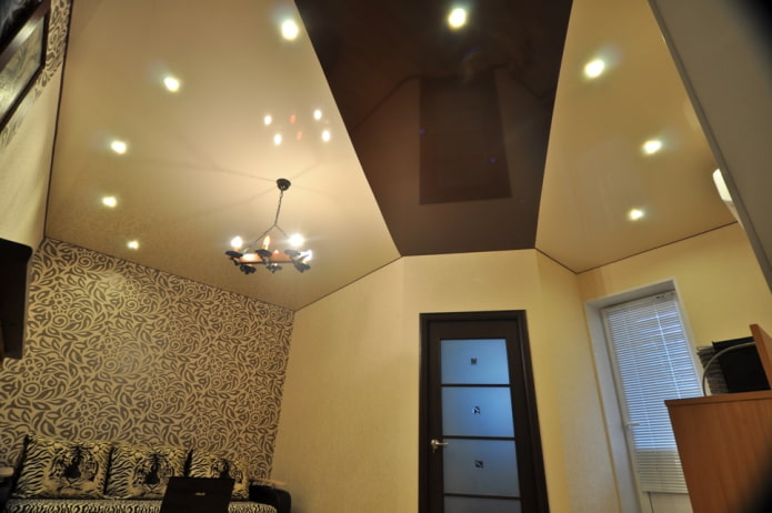 beige-bruine stretchstructuur