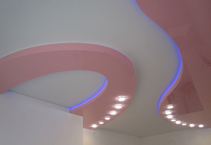 tweekleurige stretchstructuur met achtergrondverlichting