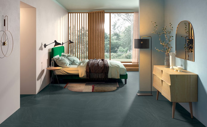 slaapkamer met Japanse motieven