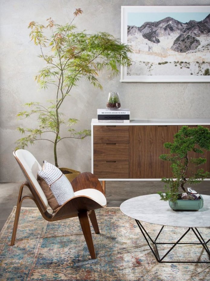 Meubels voor de woonkamer in Japanse stijl
