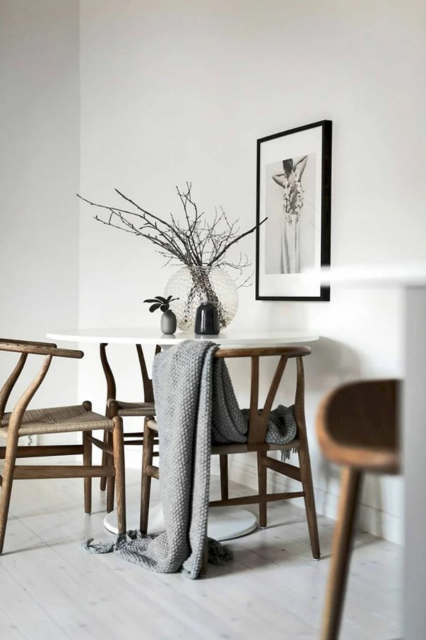 eethoek in minimalistische stijl