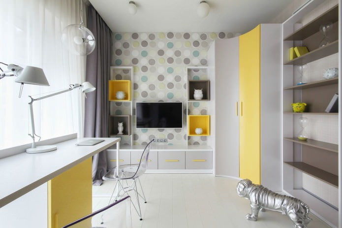 Behang voor een tienerkamer