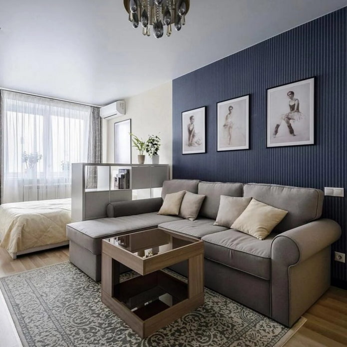 slaapkamer in de woonkamer