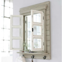 Vals venster in het interieur-0