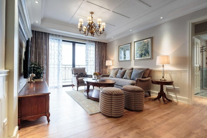 woonkamer volgens de principes van feng shui