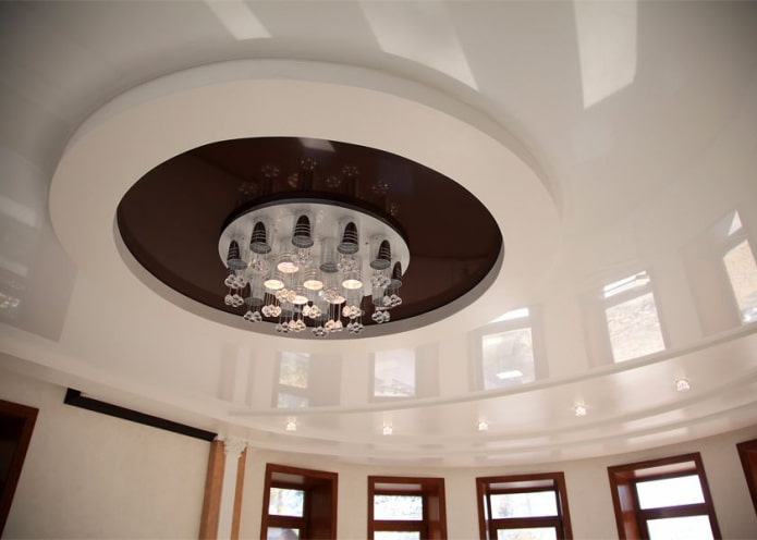 gefigureerd plafond in de vorm van een cirkel