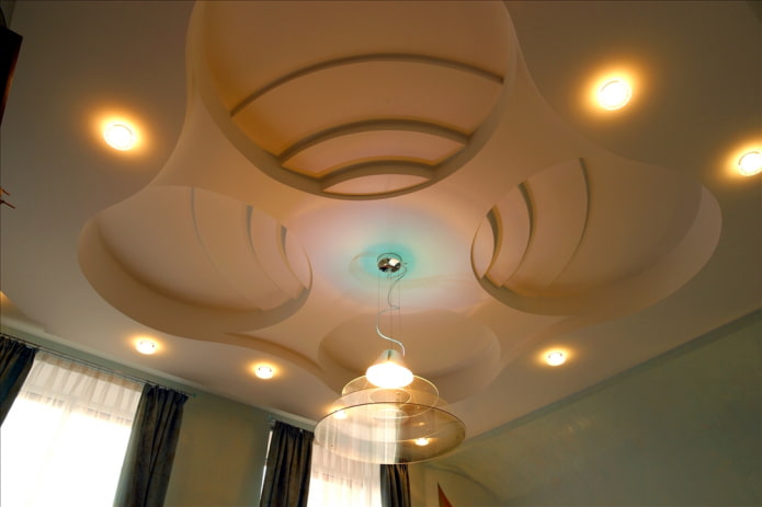 figured gipsplaat plafond