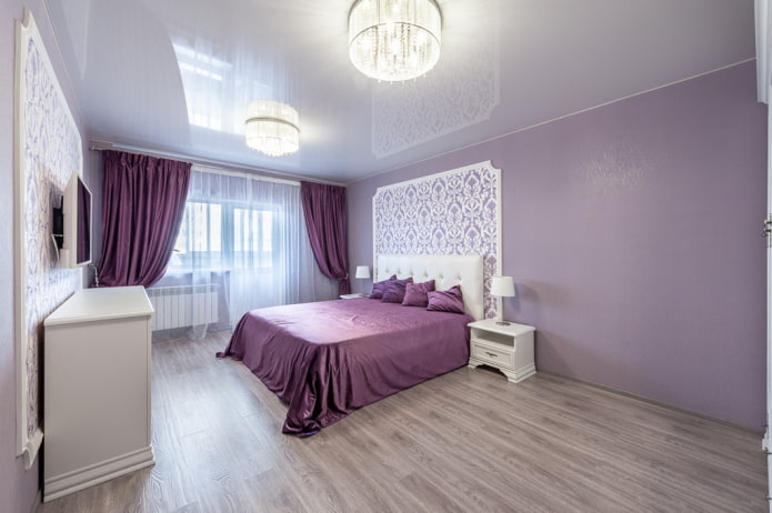 lila slaapkamerdecoratie