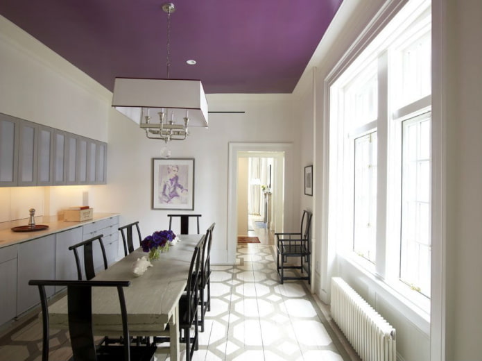 matte stretchstof in het interieur