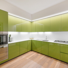 Hoe decoreer je een keukeninterieur in pistachekleur?-1