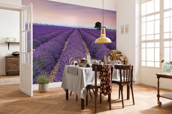 Provence op behang