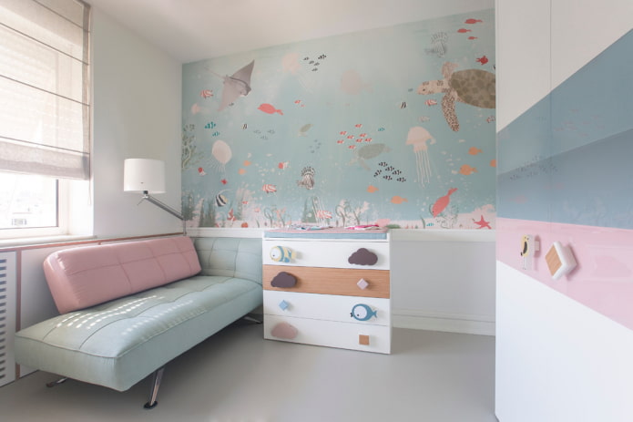 nautische stijl van de kinderkamer