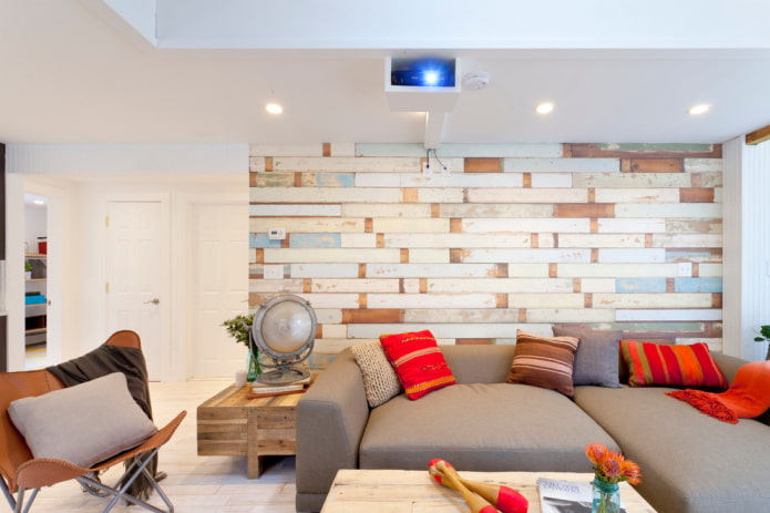 houten muur