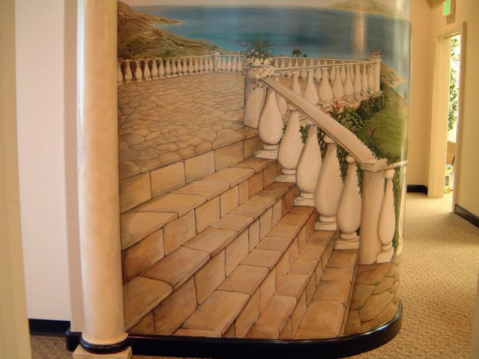 fresco op de muur