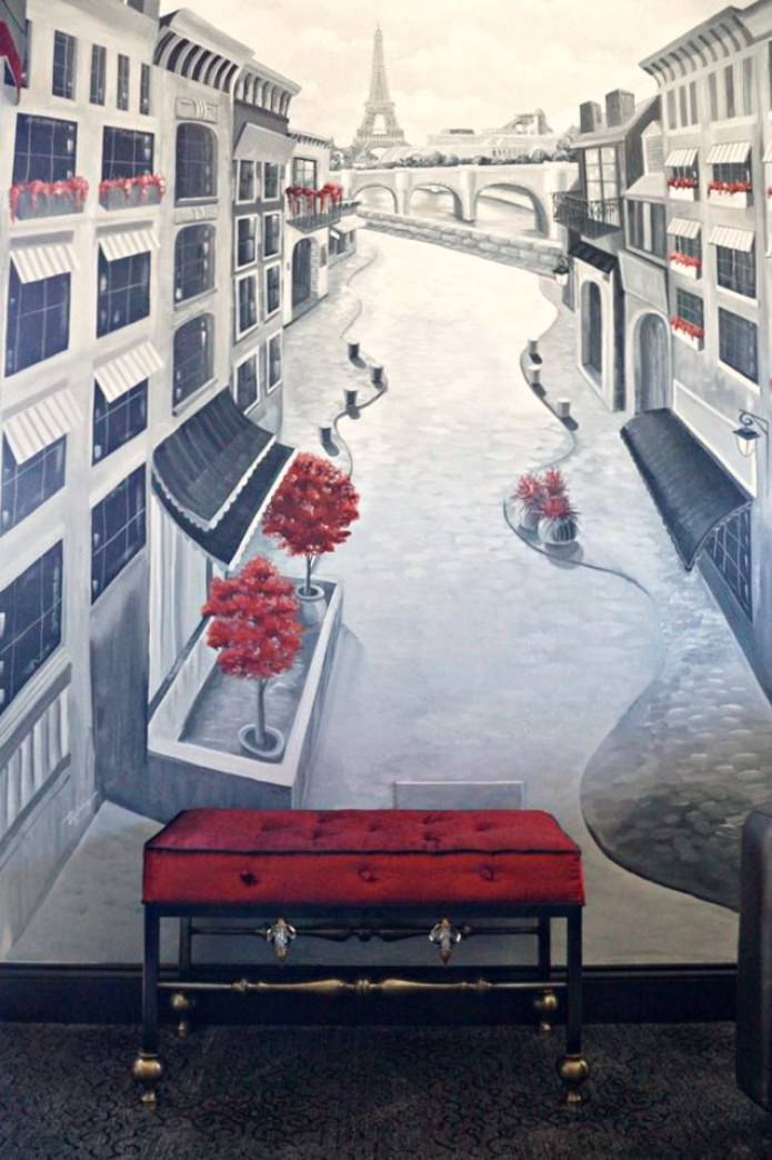 fresco in de gang
