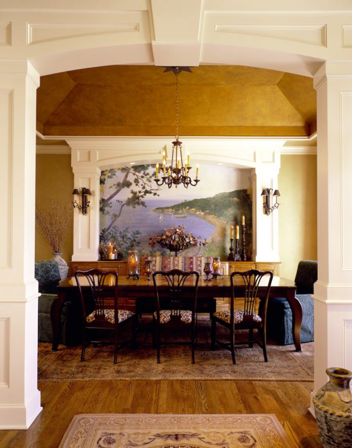 fresco op de muur