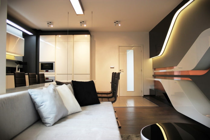 ongebruikelijke planken in het interieur
