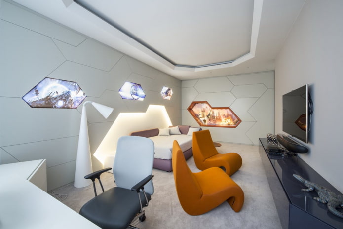 gebogen stoelen