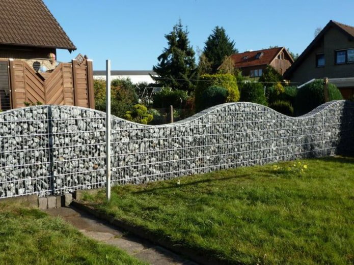mooie gabionomheining