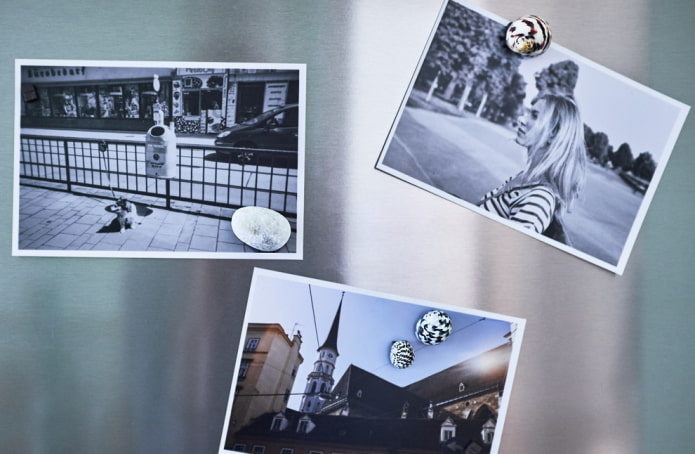 Foto's op magneten-kiezels