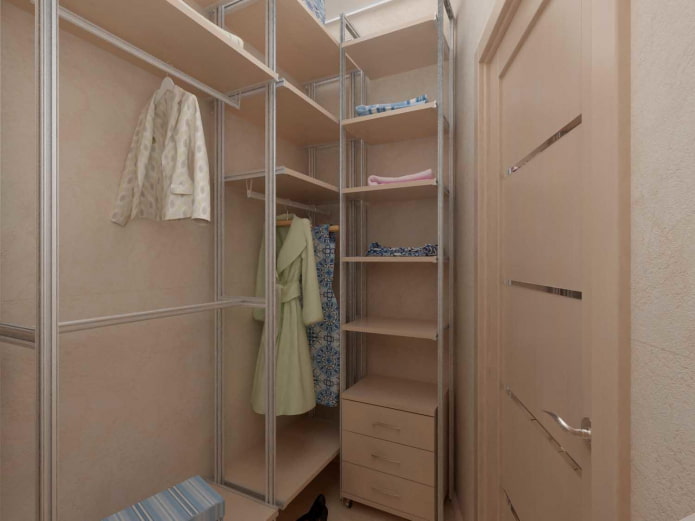 kleine kleedkamer