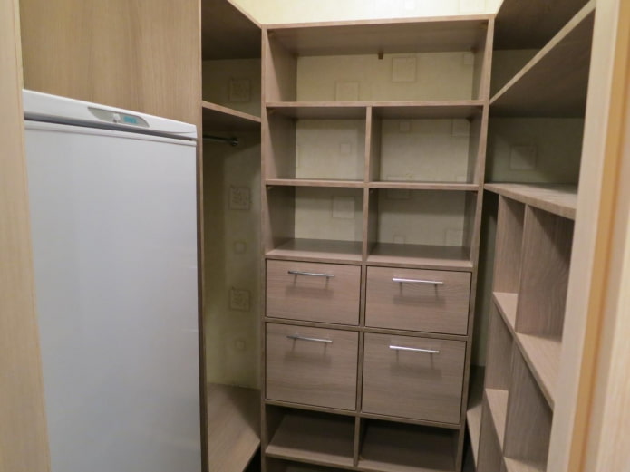 koelkast in de kleedkamer