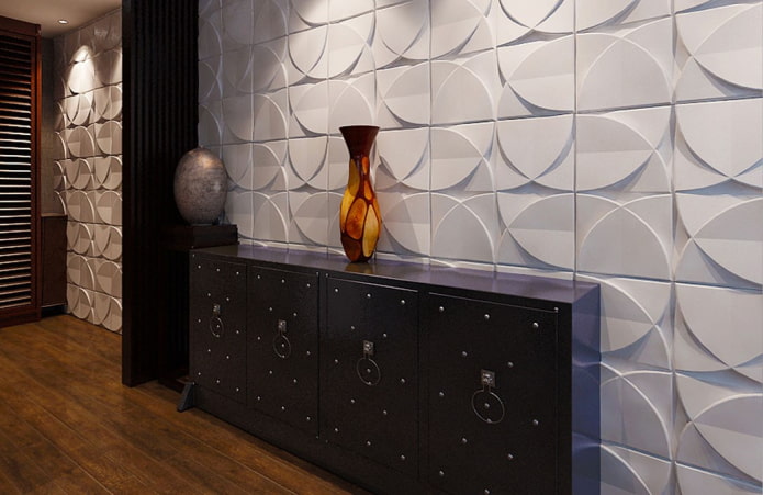 gipstegelontwerp in het interieur