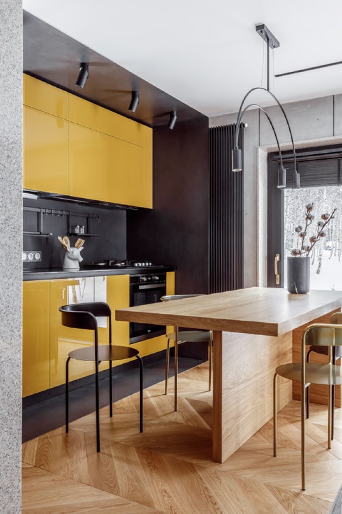 lichte keuken in glans