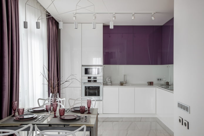 combinatie van kleuren in de keuken