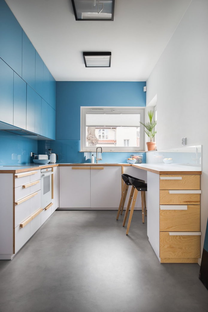 accentmuur in de keuken